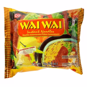 Wai Wai Instant Noodles, Chicken Flavored, (Pack of 12)